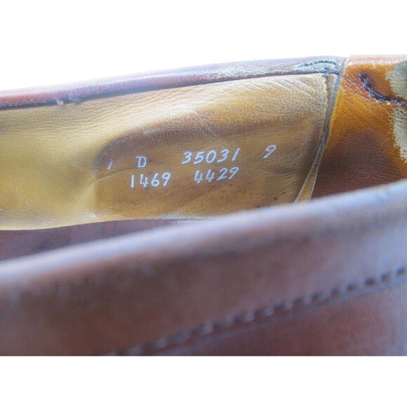 Allen Edmonds Newport Brown Leather Full Strap Tassel Loafers Mens Size 9 D main image 8